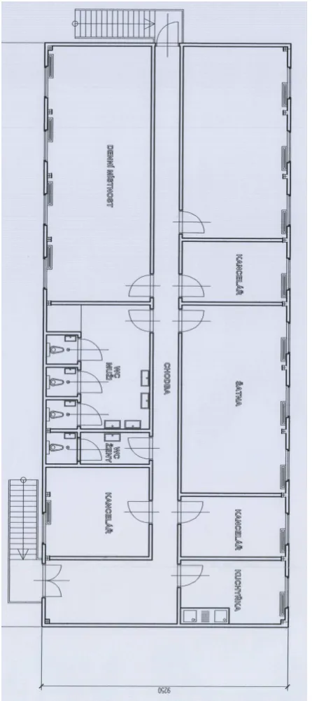 Použitá kontejnerová sestava 22x9,25x2,8 m