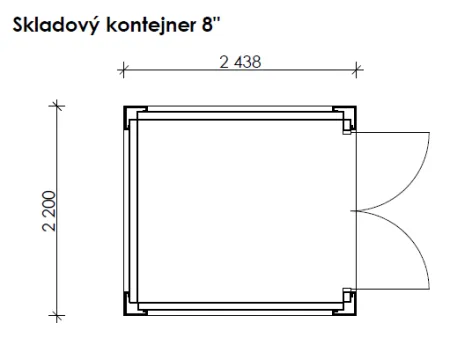 Skladový kontejner 8´