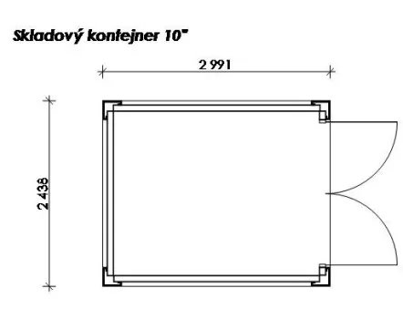 Skladový kontejner 10”